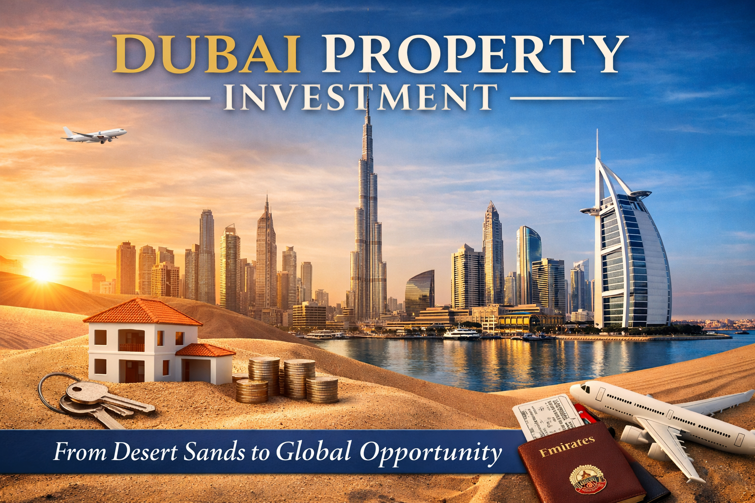 Dubai property investment  from desert sands